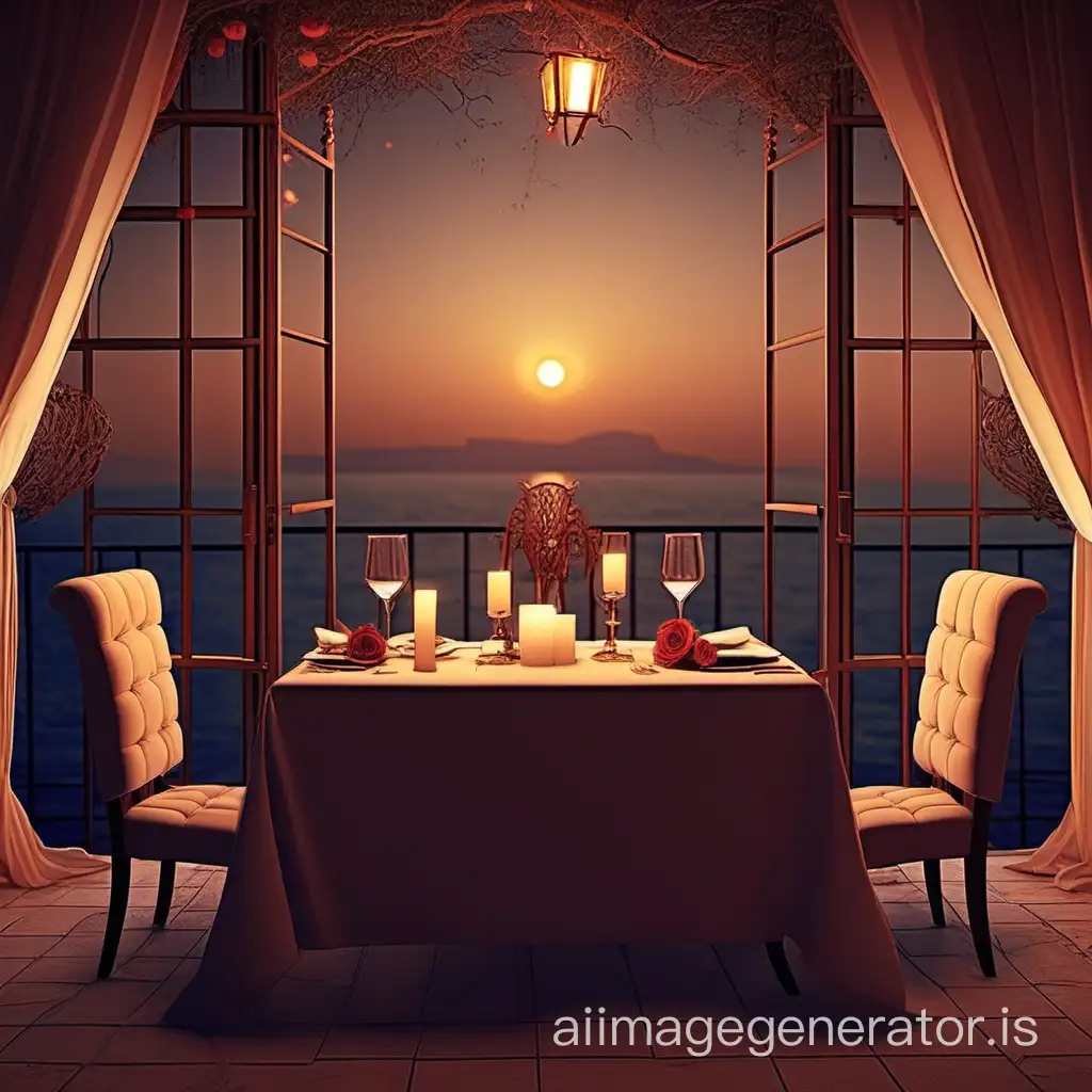 Intimate-Candlelit-Dinner-for-Two-A-Romantic-Evening-Setting