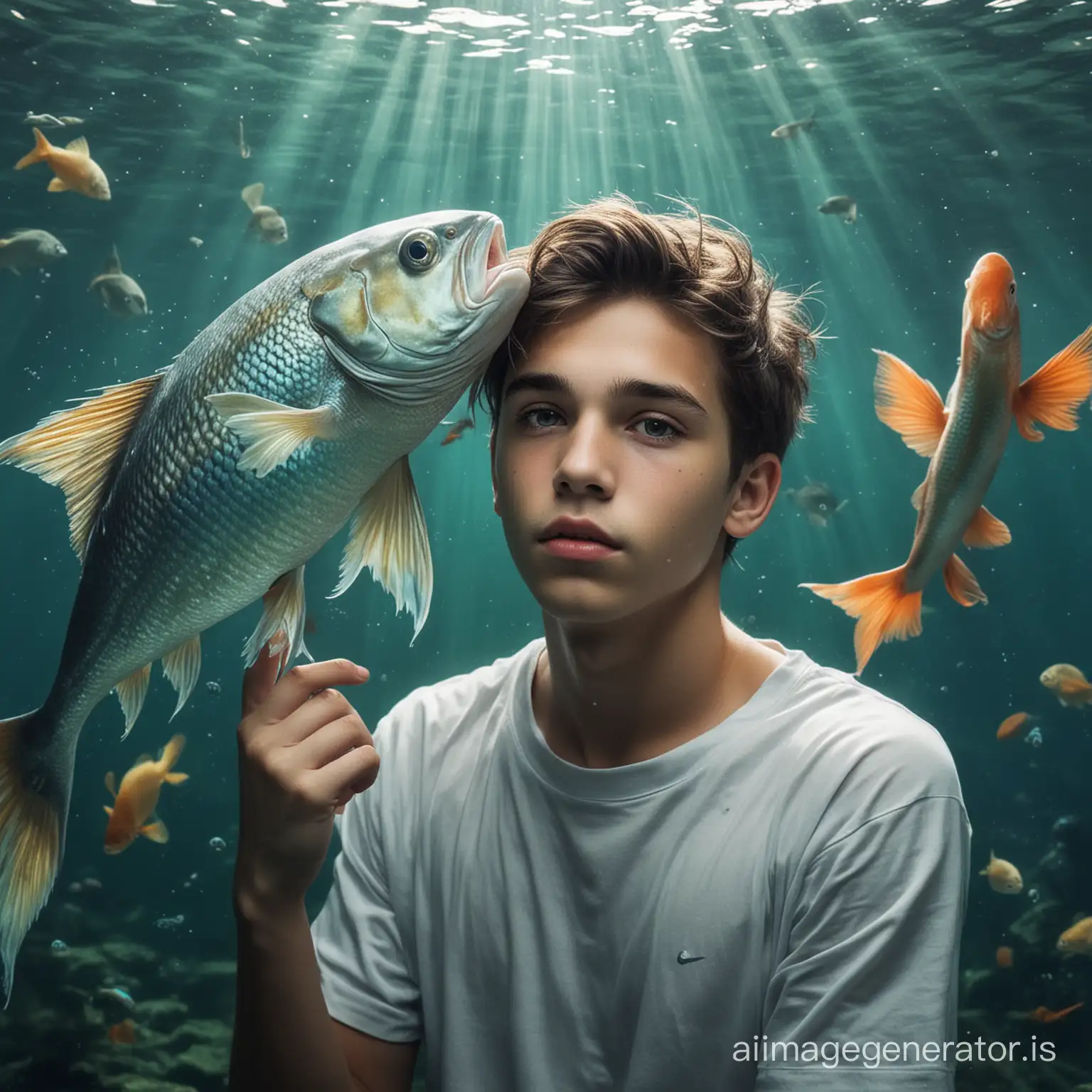 Boys-Observing-a-Graceful-Pisces-Fish