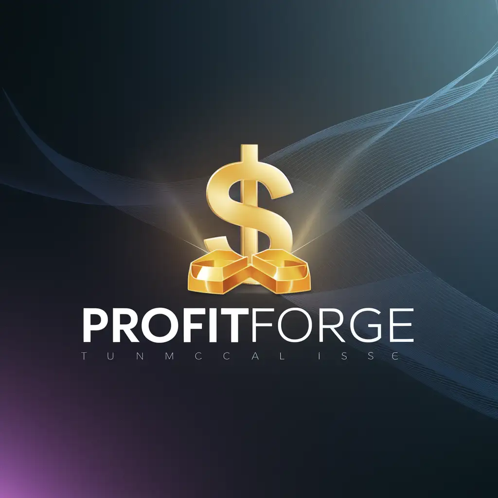 profitforge logo depics money making vibes 