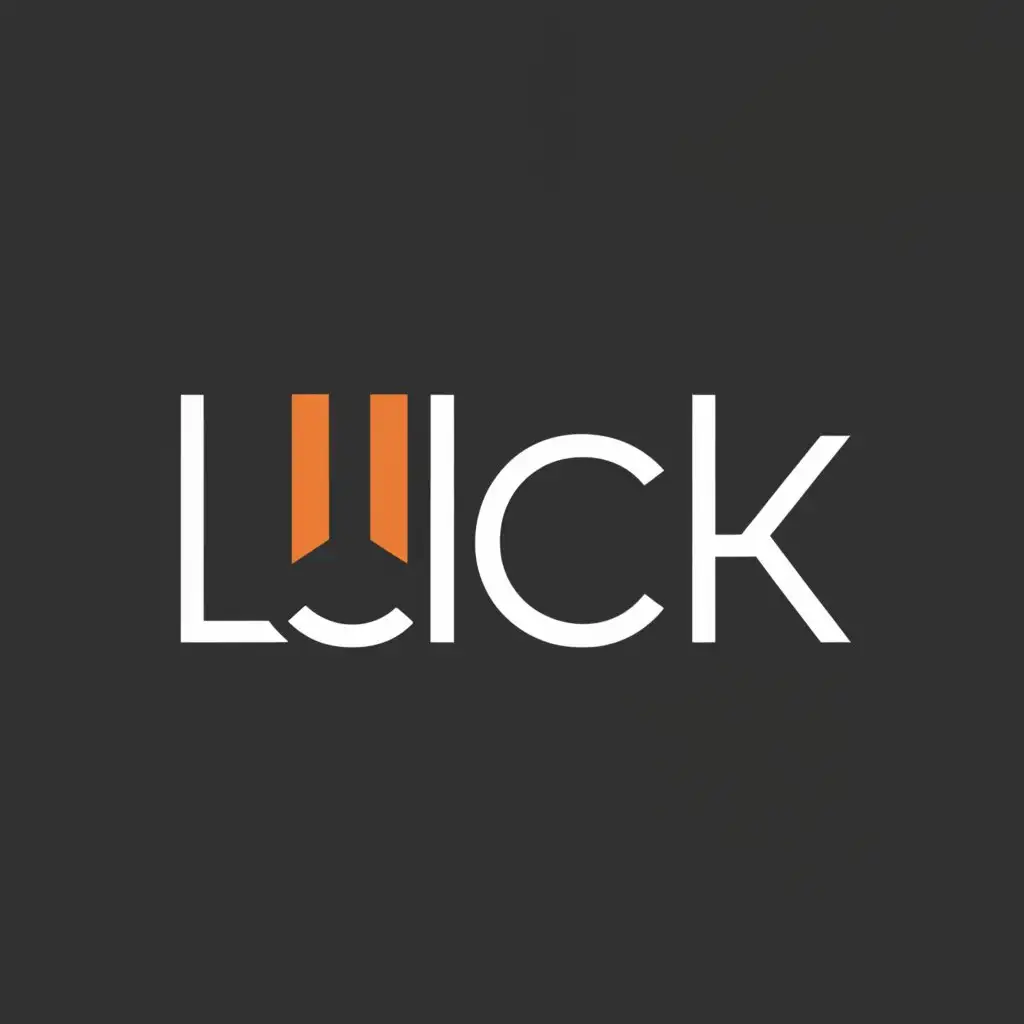 a logo design,with the text "Luck", main symbol:Ecu,Moderate,be used in Internet industry,clear background