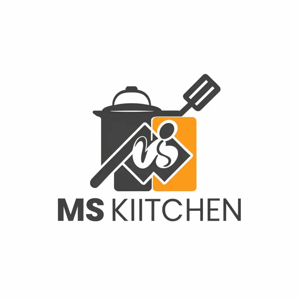 a logo design,with the text "Master Kitchen ", main symbol:MS Kitchen,Moderate,be used in Restaurant industry,clear background