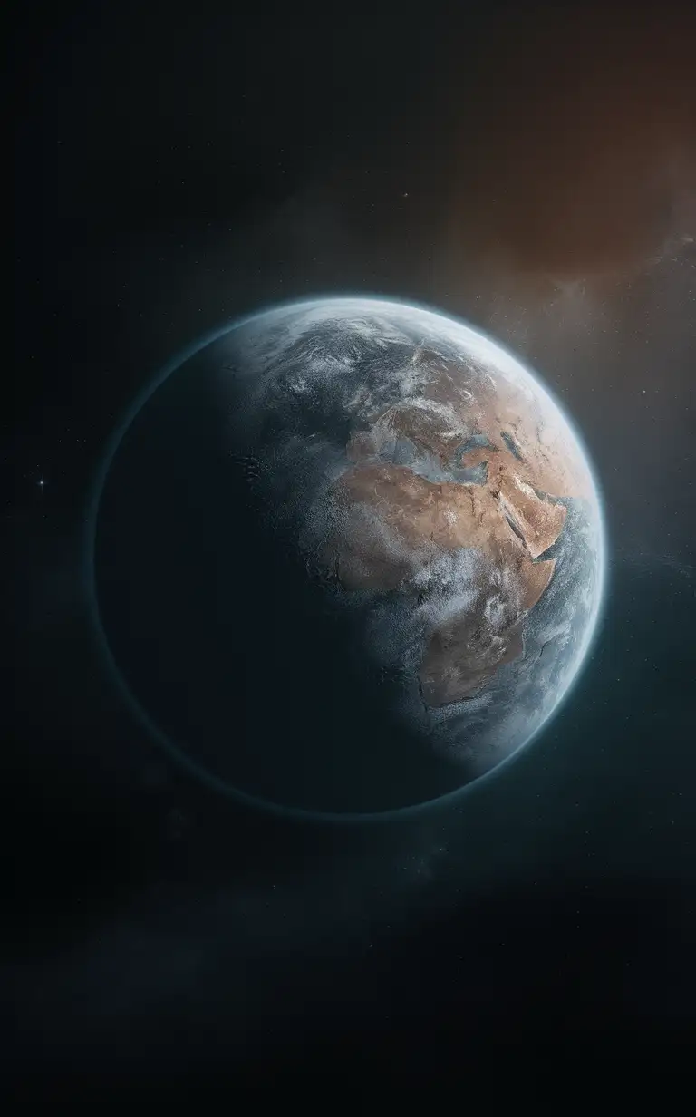 Земля  без атмосферы. как она выглядит полностью из космоса