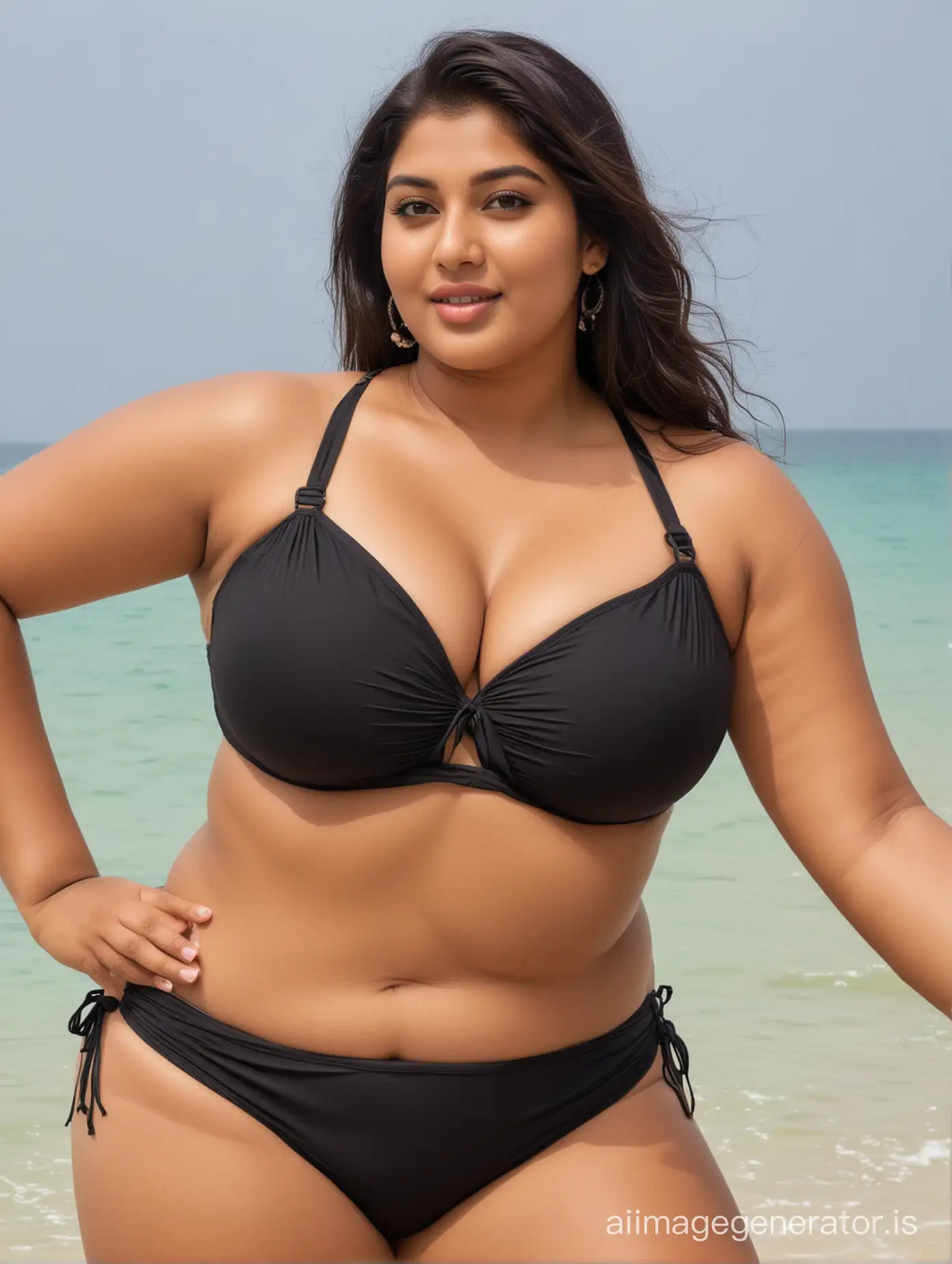 Stunning-Plus-Size-Indian-Women-Flaunting-Bikinis