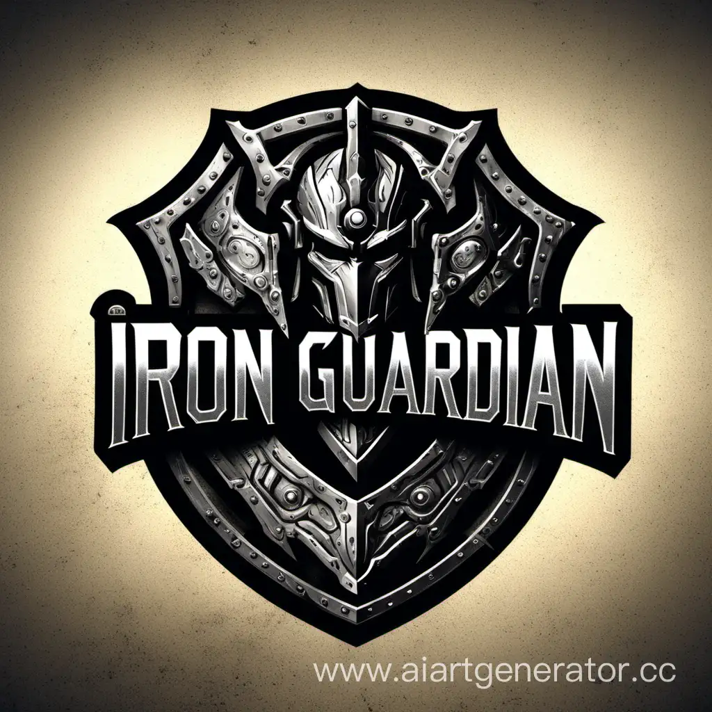 Majestic-Iron-Guardian-Logo-Design-with-Powerful-Symbolism
