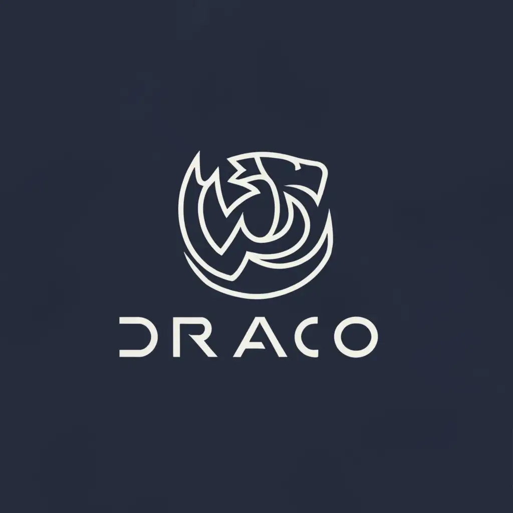 a logo design,with the text "Draco", main symbol:Business logo with a dragon,Moderate,clear background