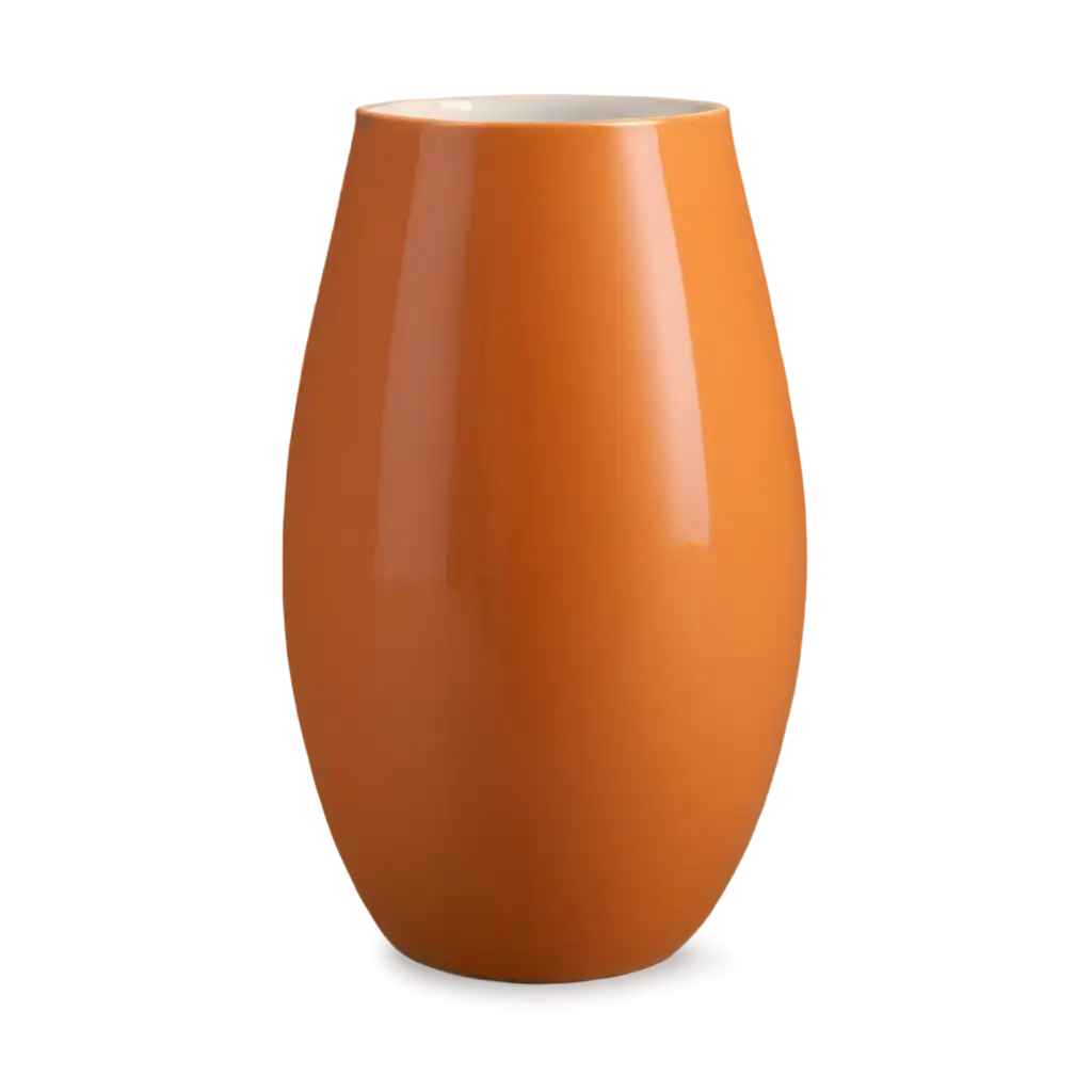 оранжевая керамическая ваза
