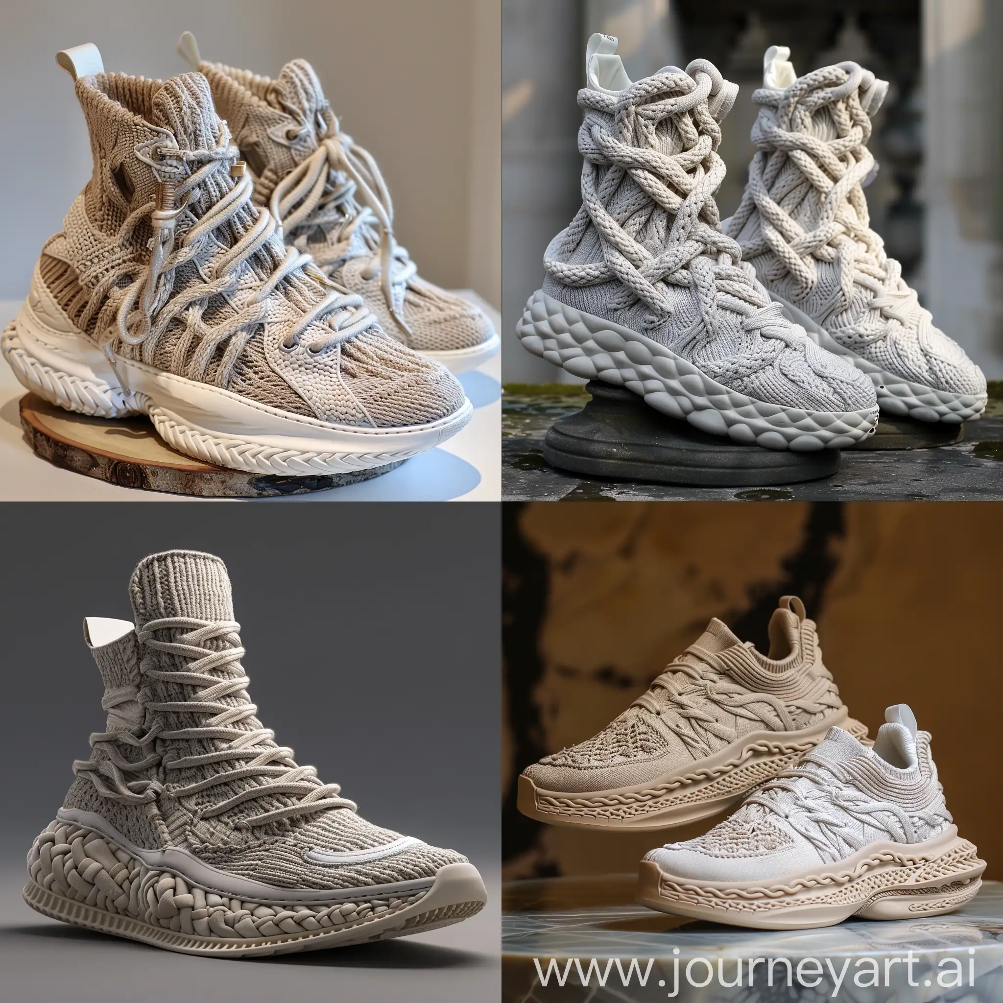Knitted-Cable-Fabric-Inspired-Alexander-McQueen-Sneakers-for-Hip-Hop-and-Skating