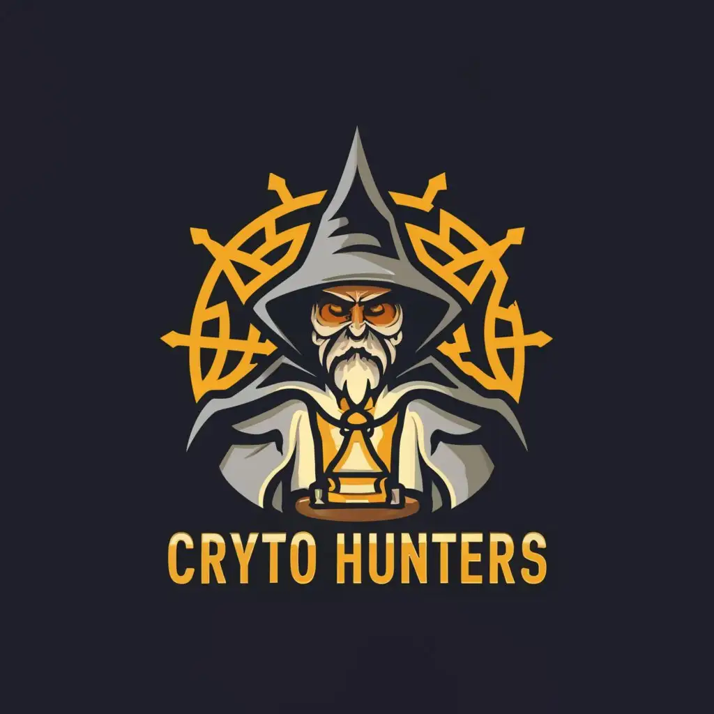 LOGO-Design-For-Crypto-Hunters-Bold-Text-with-Sleek-Cryptic-Symbol-on-Clean-Background