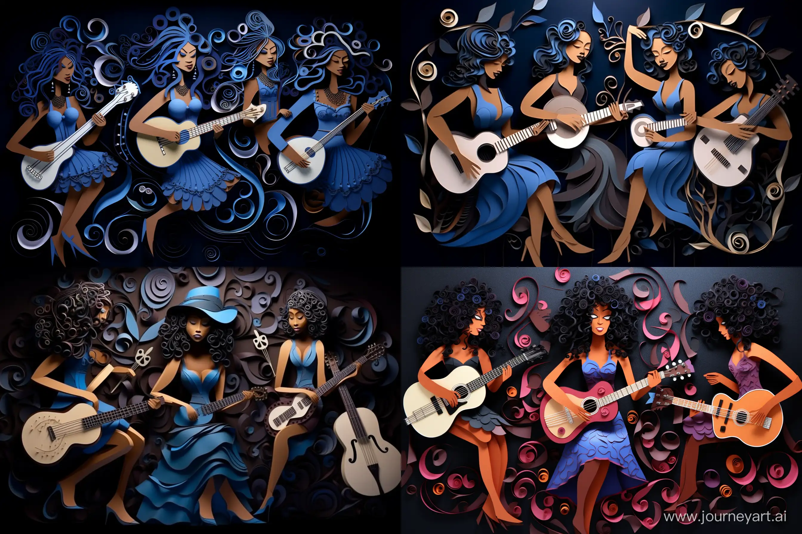 Vibrant-Paper-Quilling-Art-by-a-Talented-Black-Womens-Blues-Band