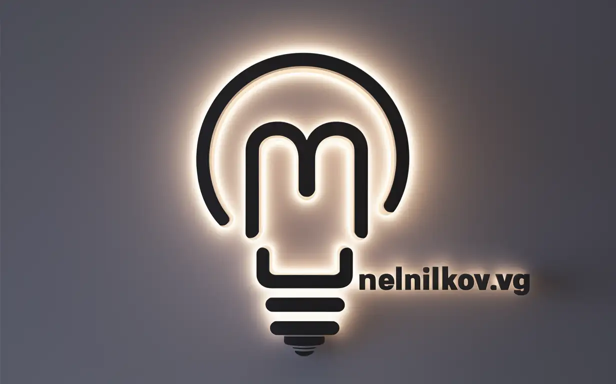 Analog of the logo "Melnikov.VG", clean back white background, abstract M light bulb, luminescent design technology, https://pay.cloudtips.ru/p/cb63eb8f

^^^^^^^^^^^^^^^^^^^^^