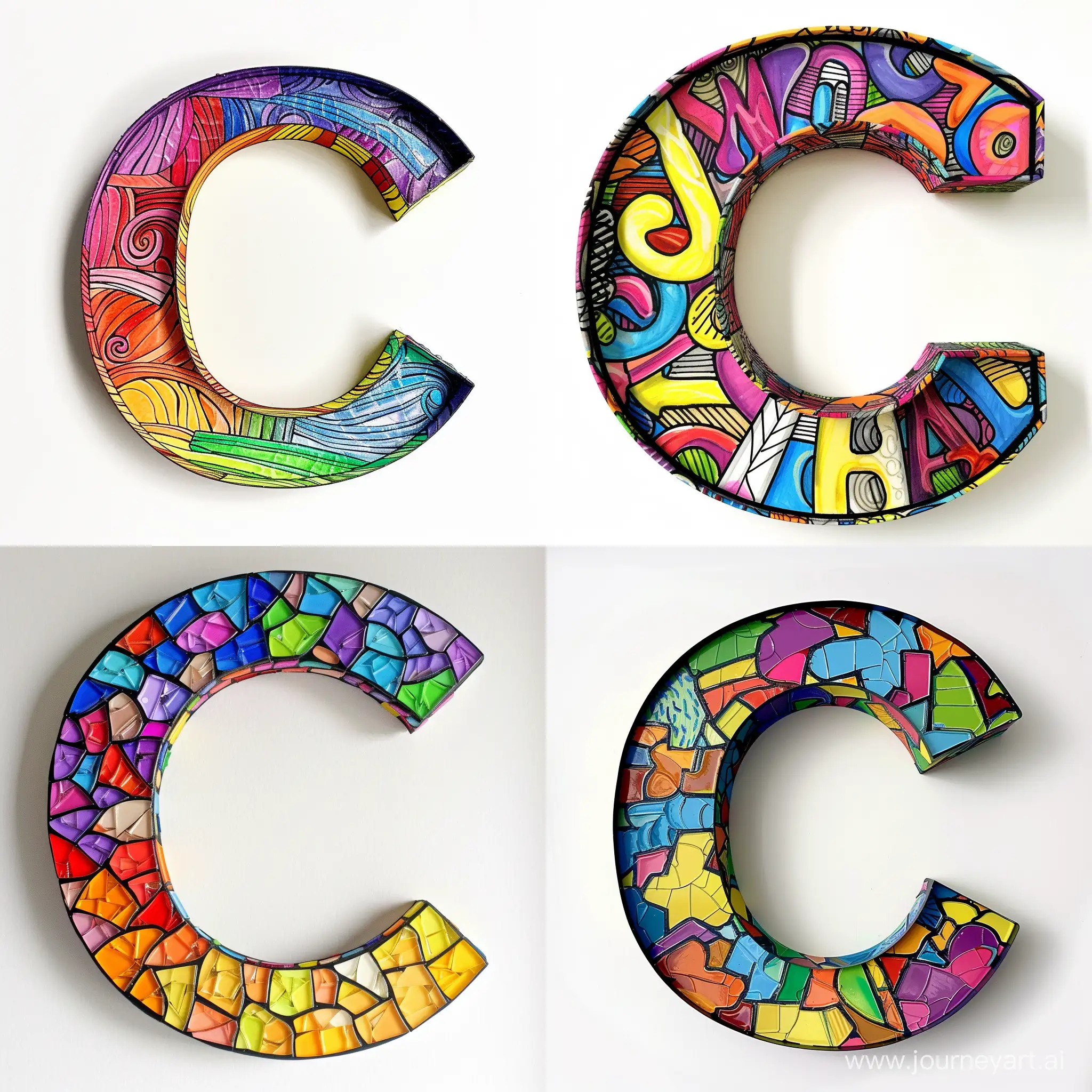 Vibrant-Letter-C-in-Colors