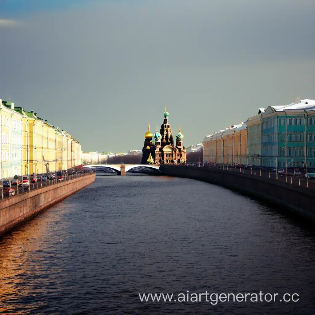 Saint-Petersburg-Cityscape-with-Iconic-Landmarks-at-Dusk