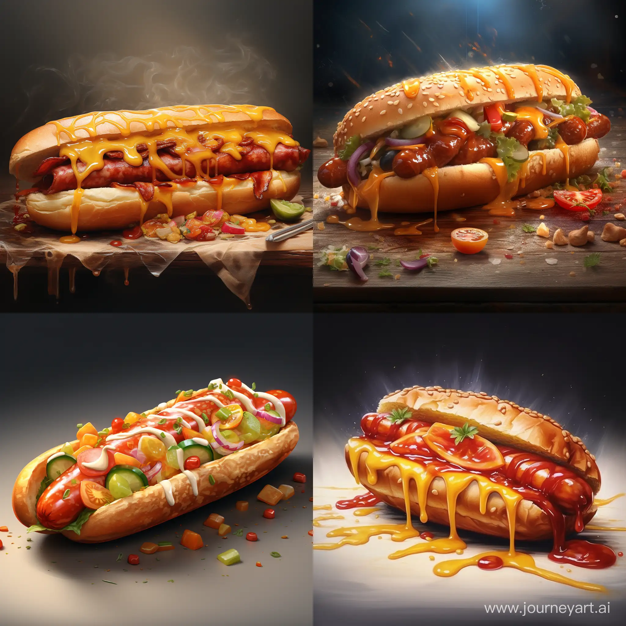 Sizzling-Hotdog-Delight-Culinary-Art-in-11-Aspect-Ratio