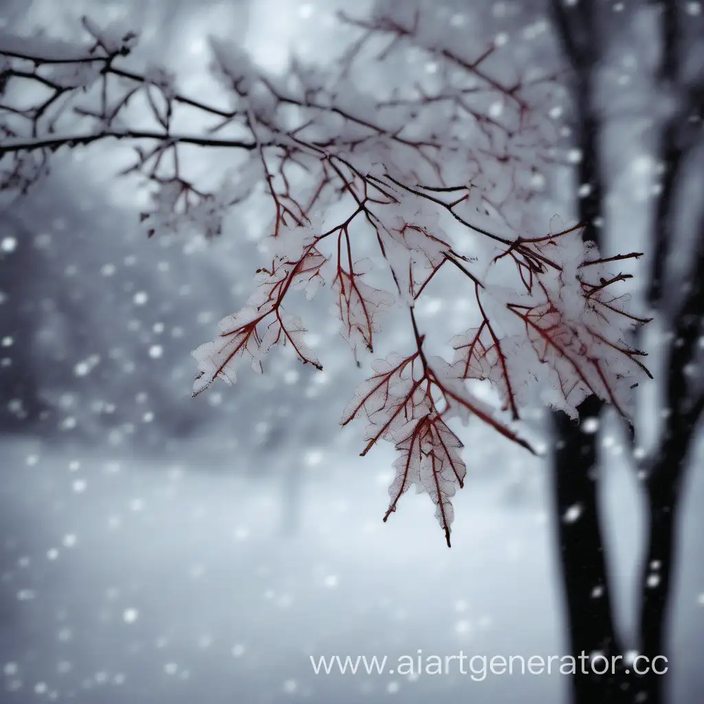 Tranquil-Winter-Scene-Snowflakes-Falling-Outside-the-Window