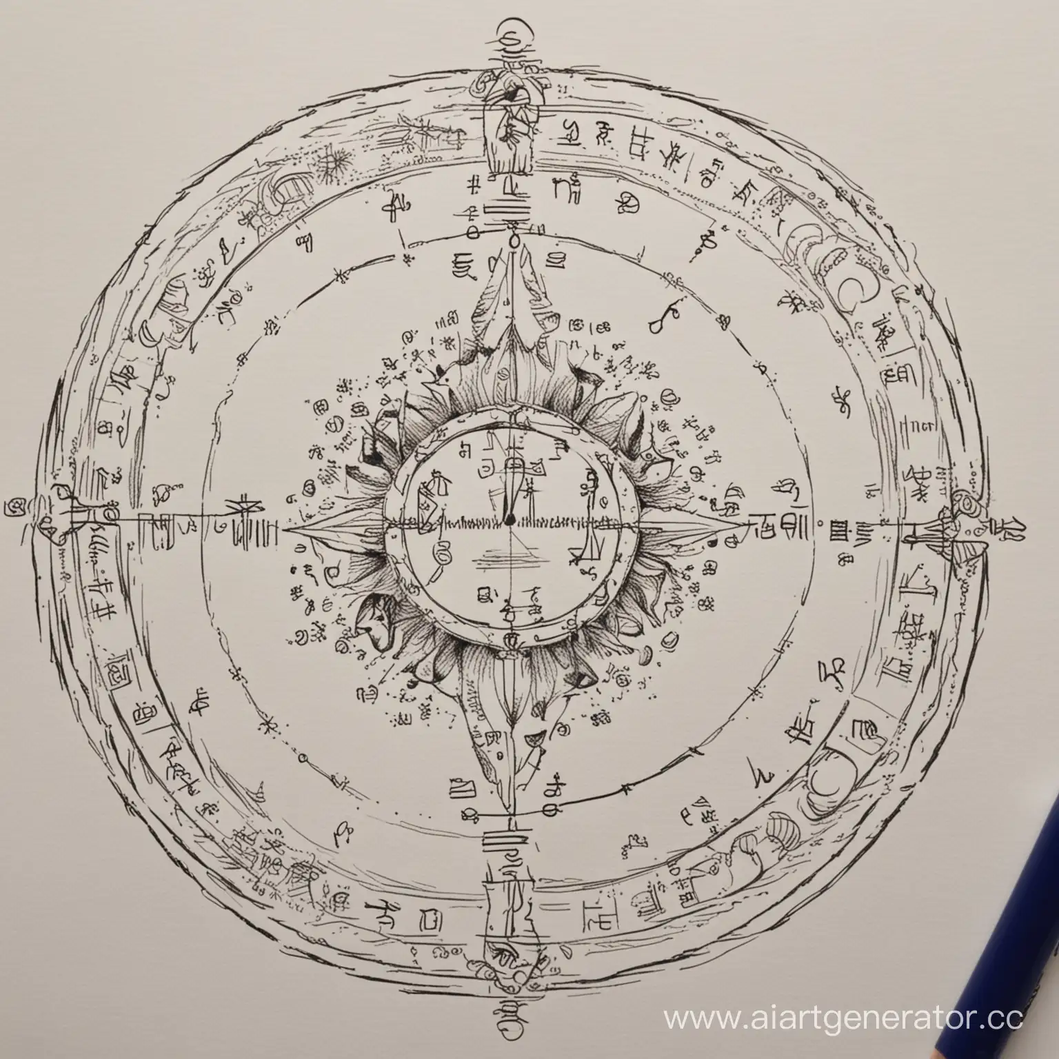 Zodiac-Signs-Illustrated-in-Cosmic-Harmony