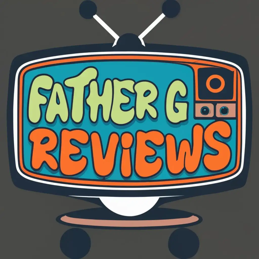 logo,  trippy television , with the text "Father G Reviews", typography, be used in Internet industry