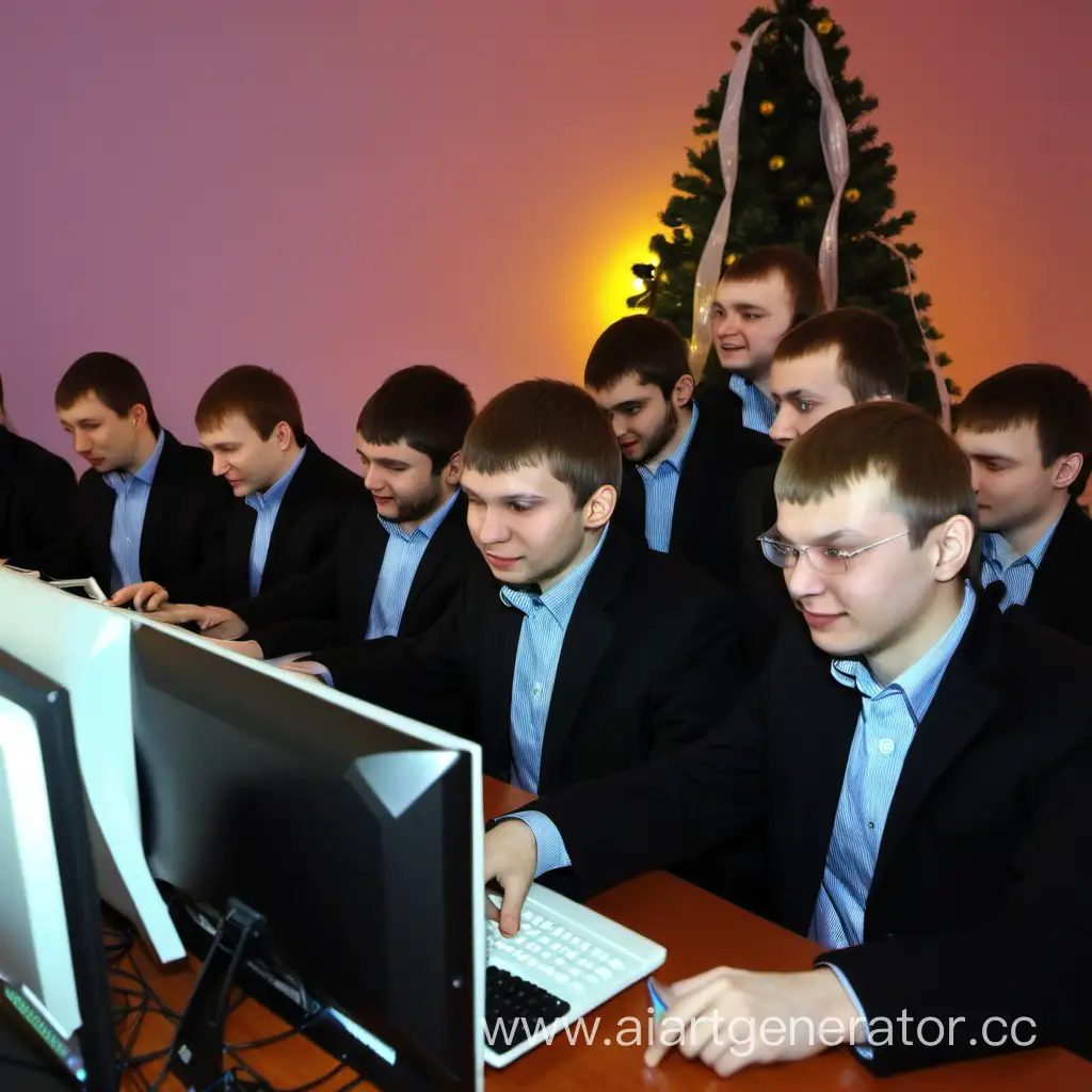Русские программисты встречают новый год