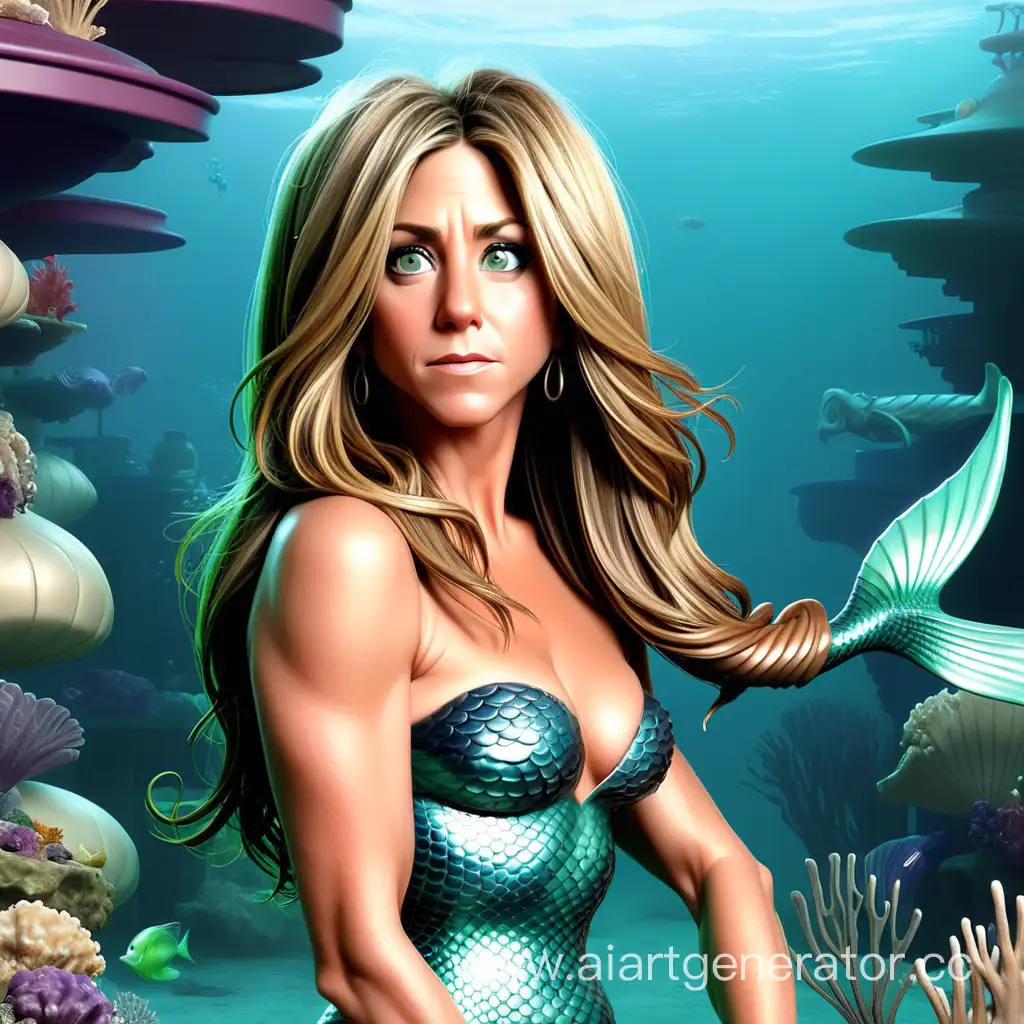 Jennifer-Aniston-Mermaid-Art-Mesmerizing-Underwater-Elegance