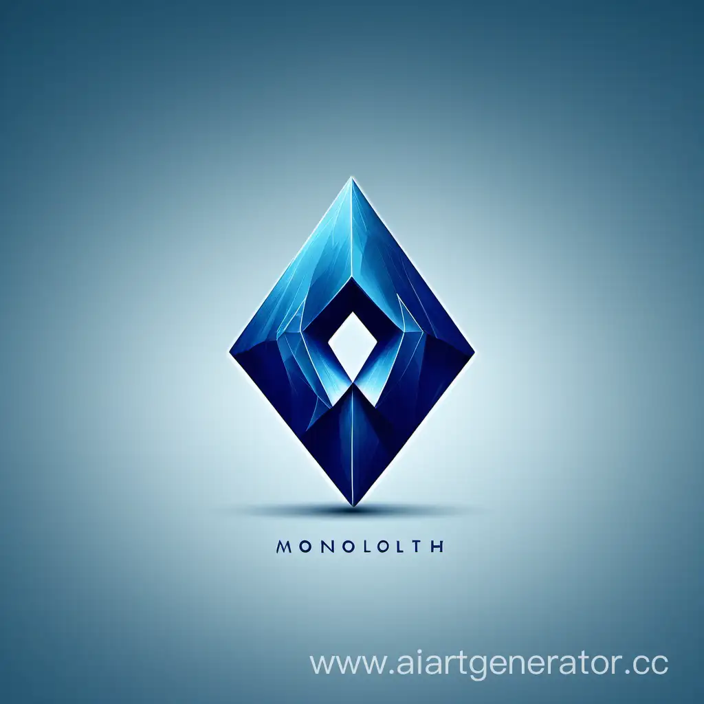 Striking-Blue-Monolith-Trading-House-Logo
