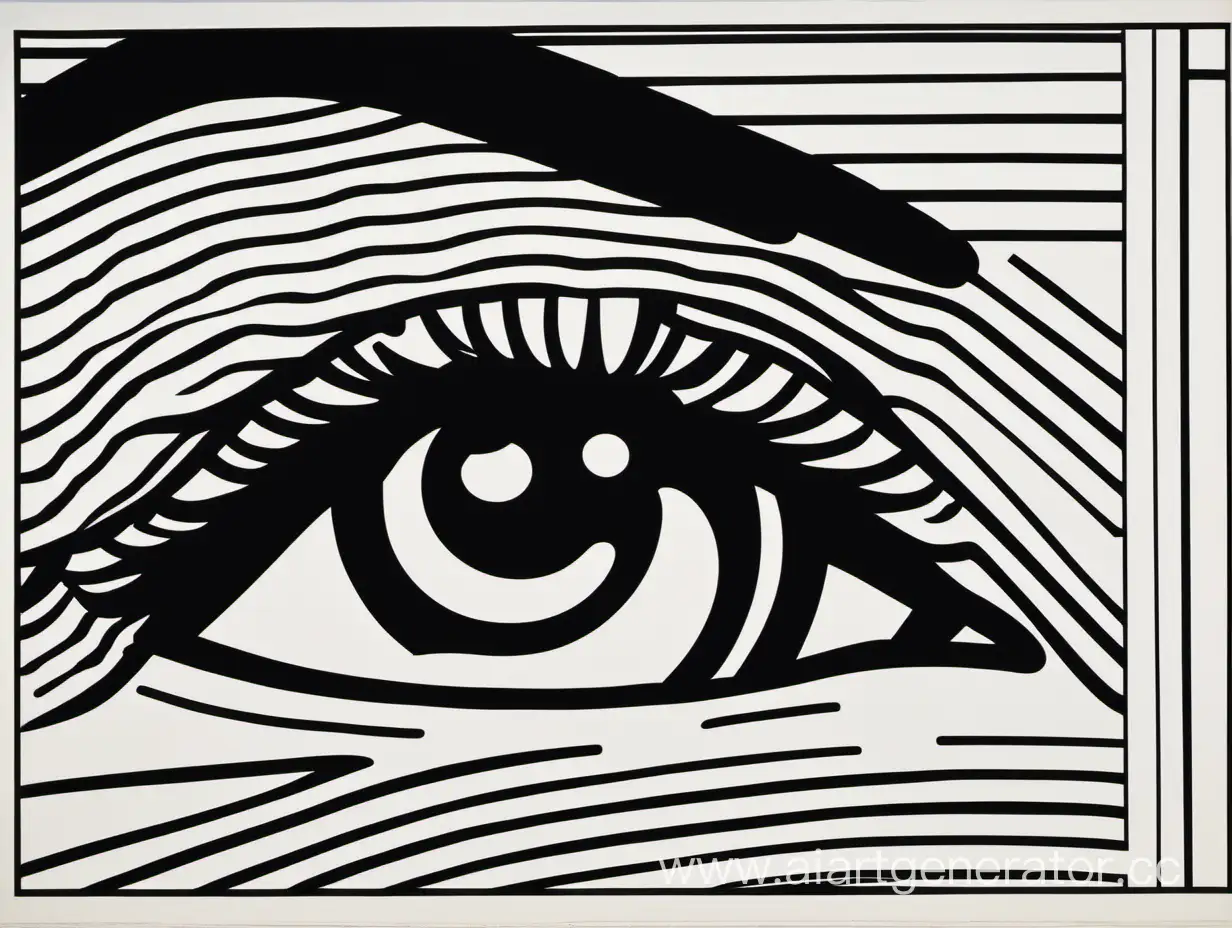Roy-Lichtenstein-Inspired-Art-Captivating-Gaze-in-Pop-Art-Style