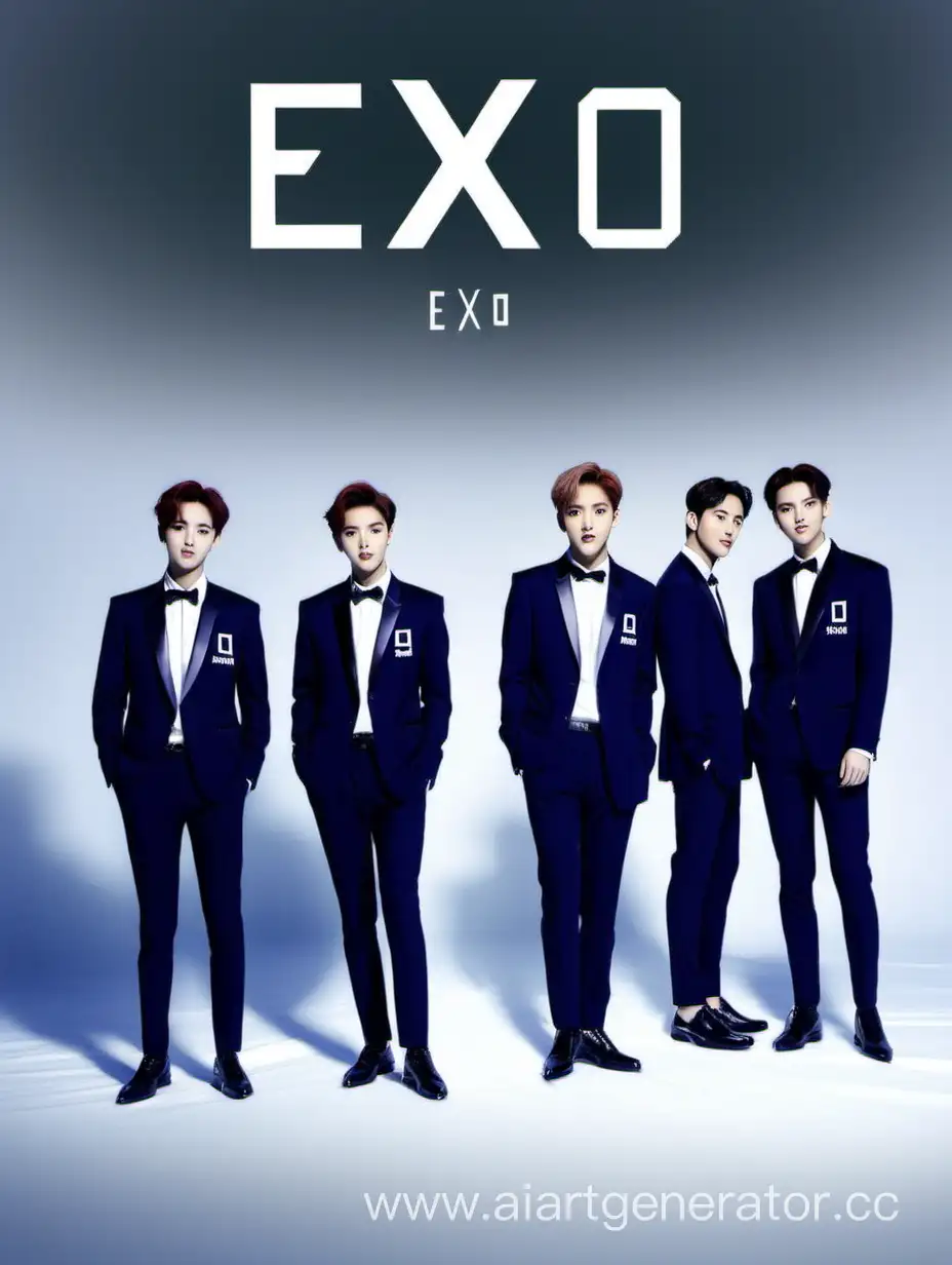 Обложка для новой песни корейской группы exo