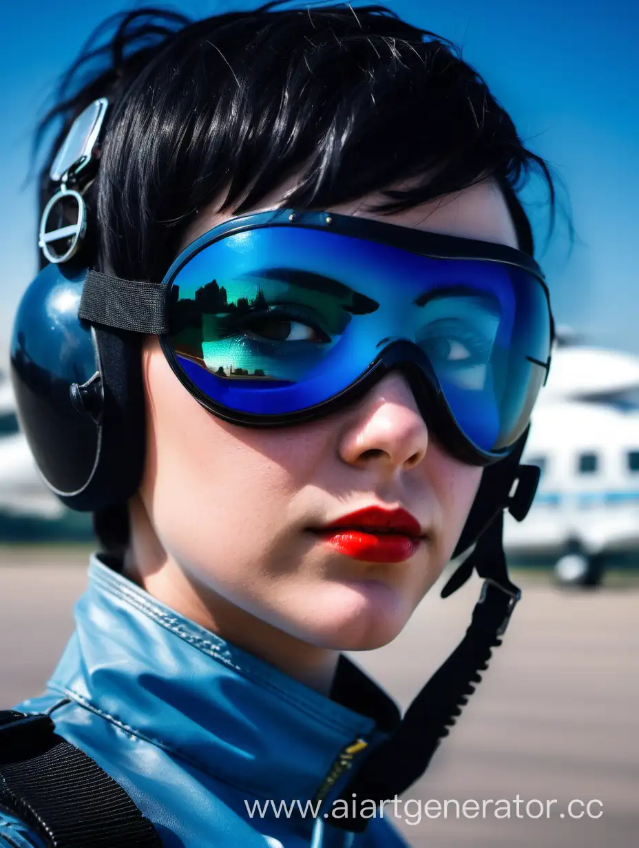 Russian-Girl-Pilot-in-Sun-Protective-Goggles-Flying-Blue-and-Red-Helicopter