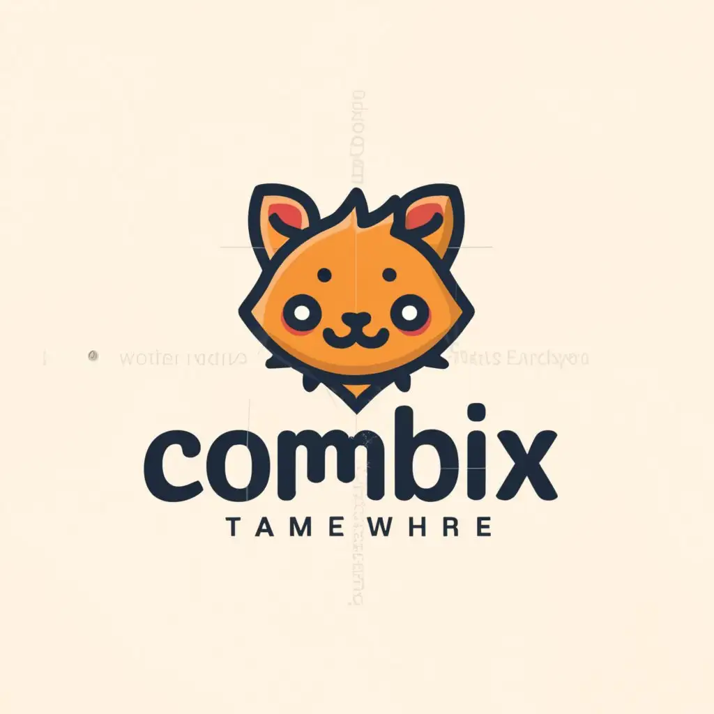 LOGO-Design-For-Combix-Playful-Ai-Workflow-Editor-and-Apps-Emblem-on-Clear-Background
