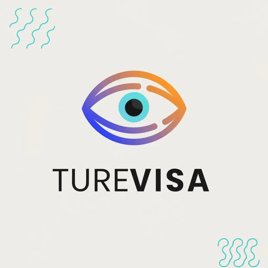 a logo design,with the text "TuRevisa", main symbol:An all seeing eye that brings transparency and trust across the digital world,Minimalistic,be used in Technology industry,clear background