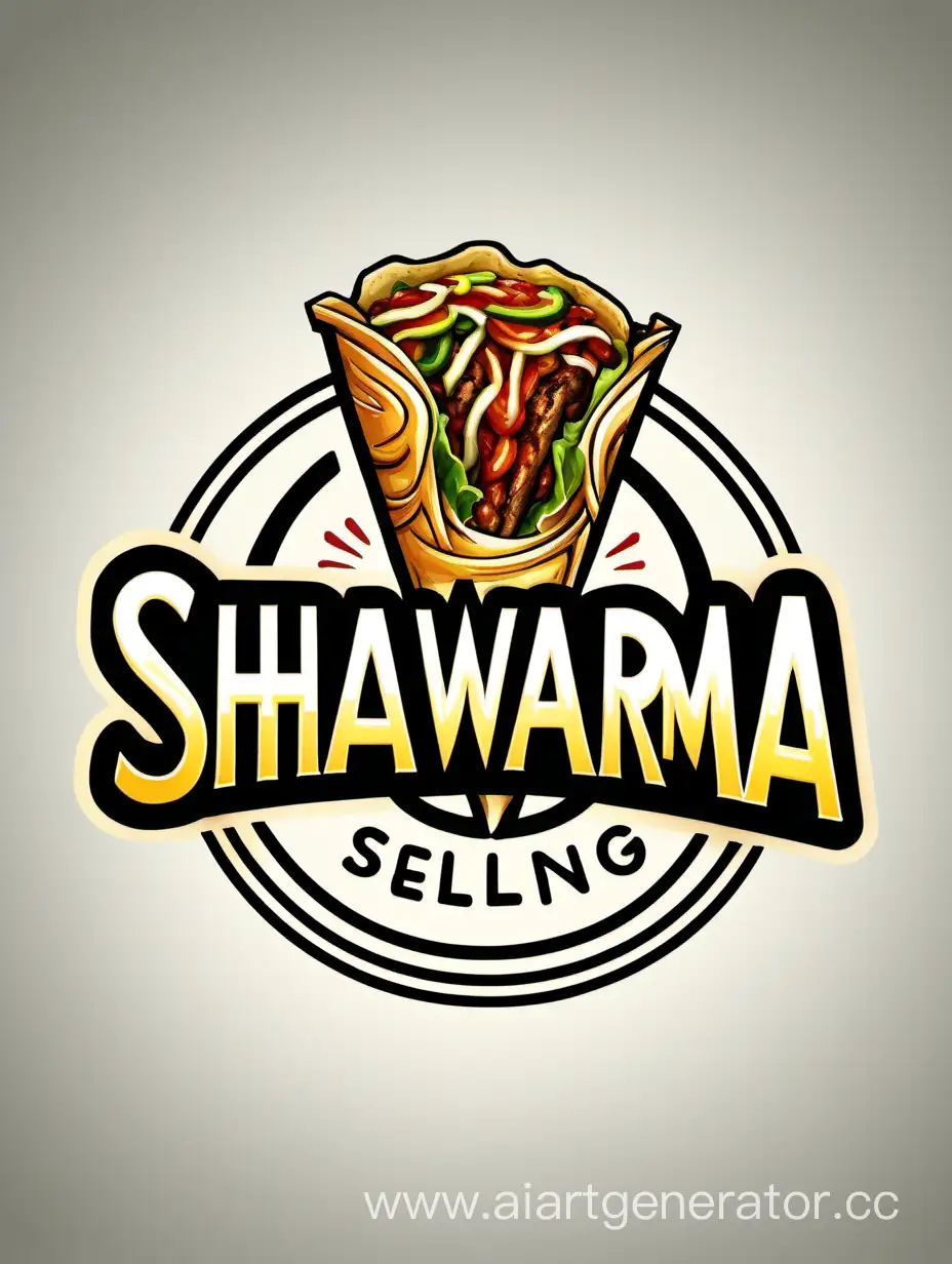 логотип для продажи шаурмы