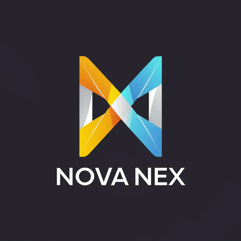 a logo design,with the text "nova nex", main symbol:creative, professional, strong feeling, safety, digital tool,complex,clear background