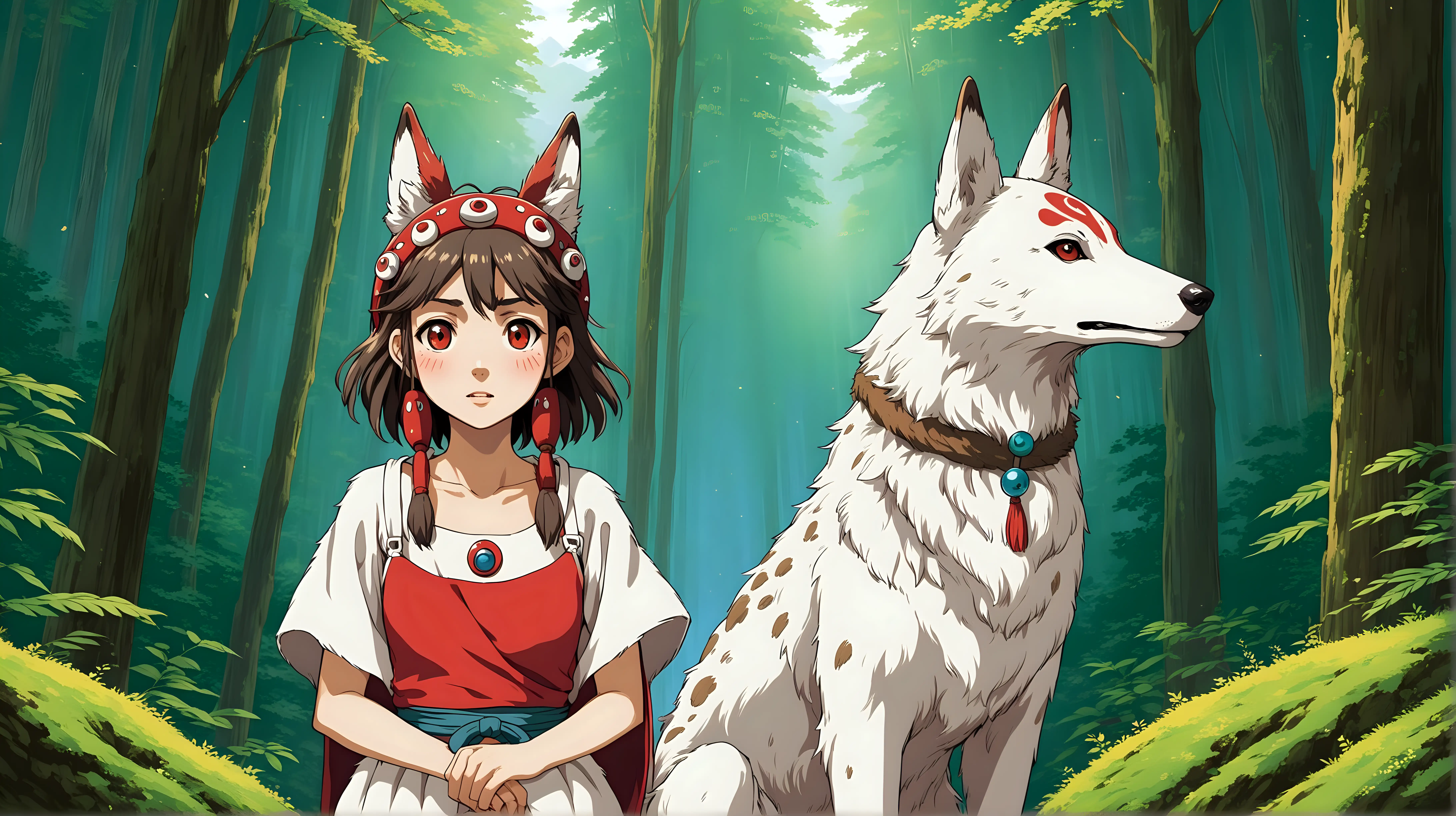Princess Mononoke Character at 30 Mythical Warrior in Mature Form