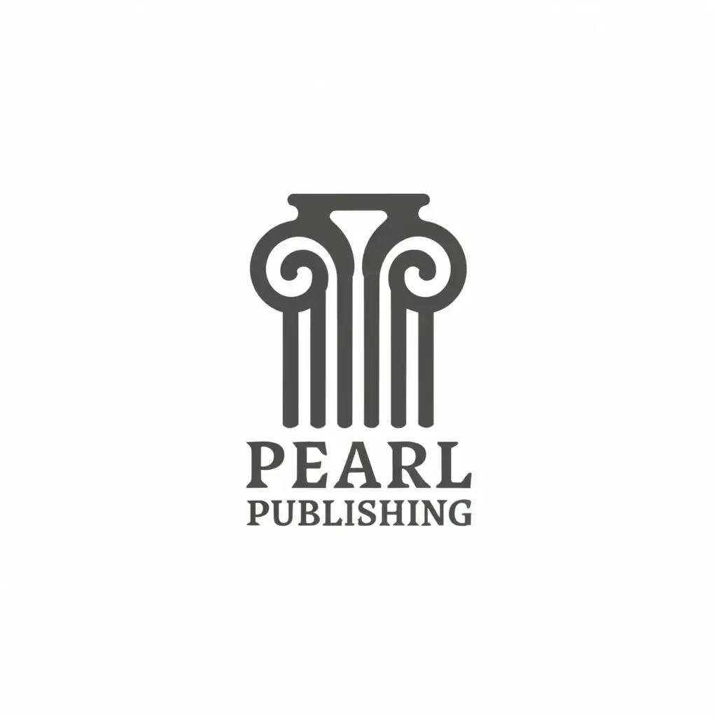 a logo design,with the text 'pearl publishing', main symbol:Pillar,Moderate,be used in Education industry,clear background