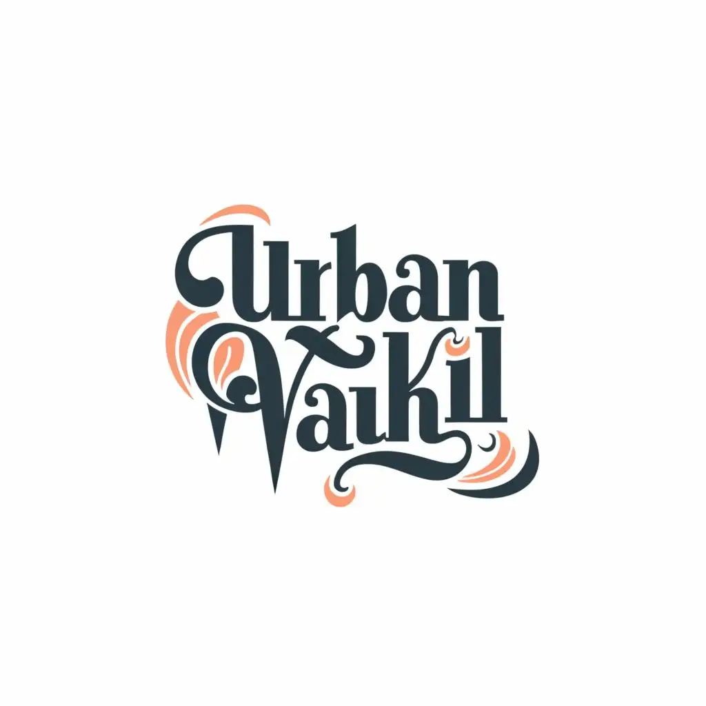 logo, A complete solution, with the text "Urban Vakil", typography
