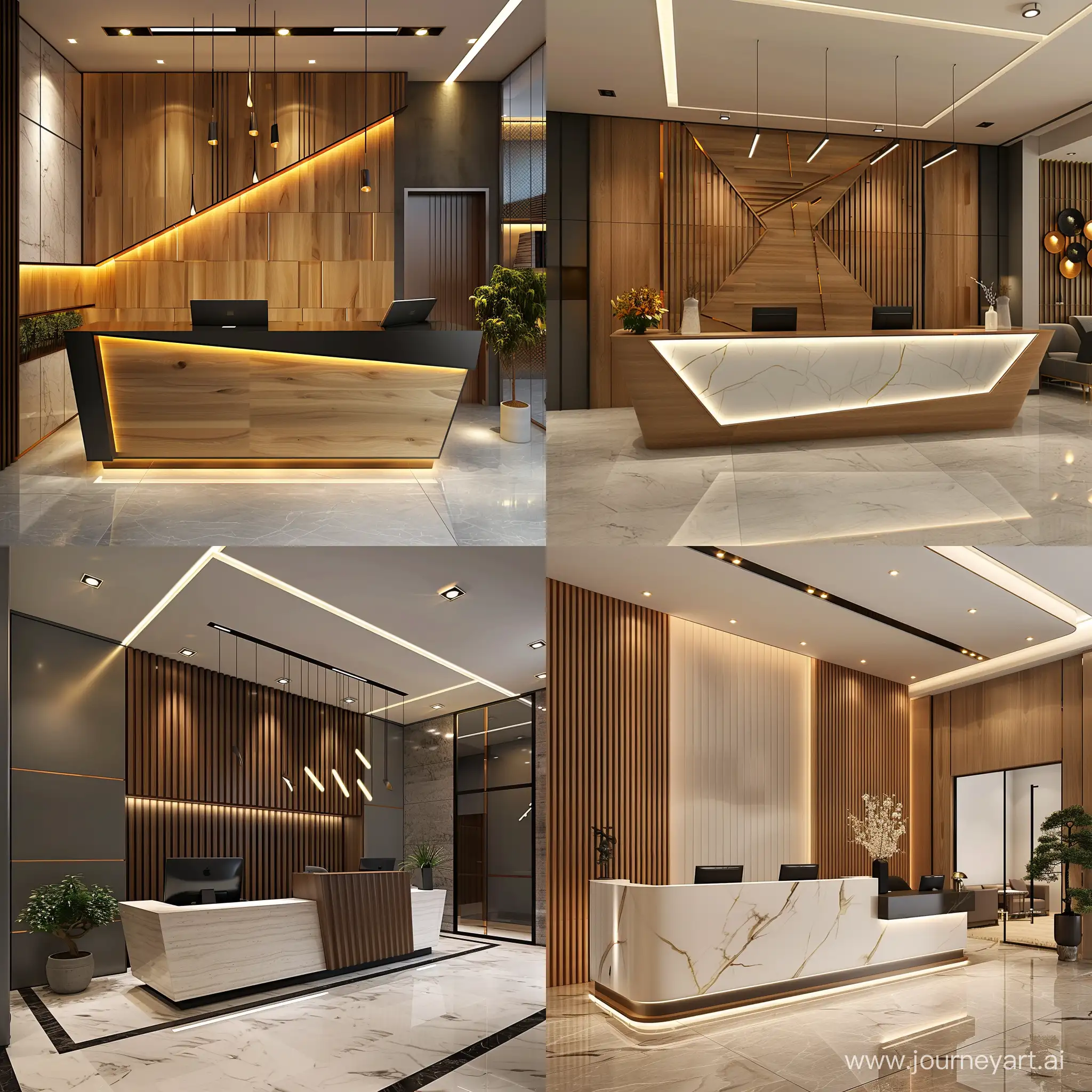 reception counter for office room modern style