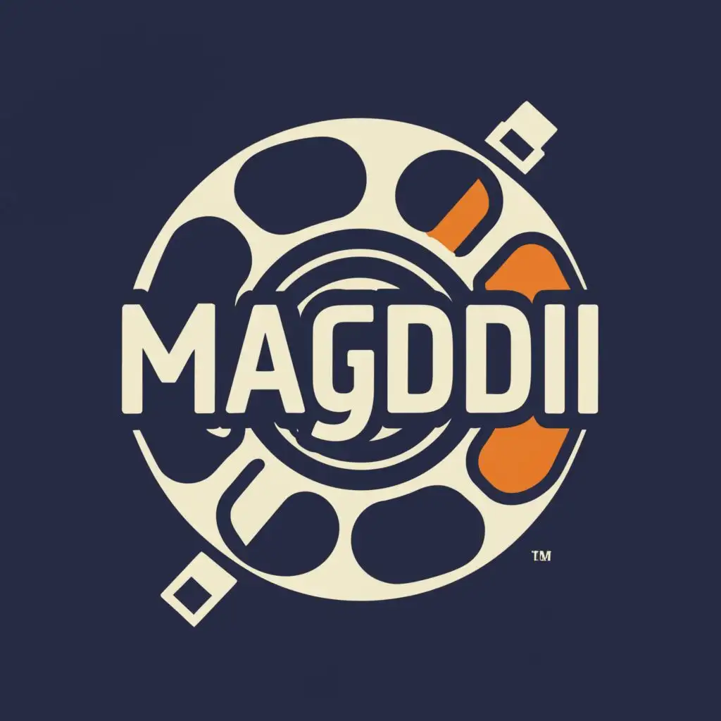 logo, Reels, with the text "By magdii", typography