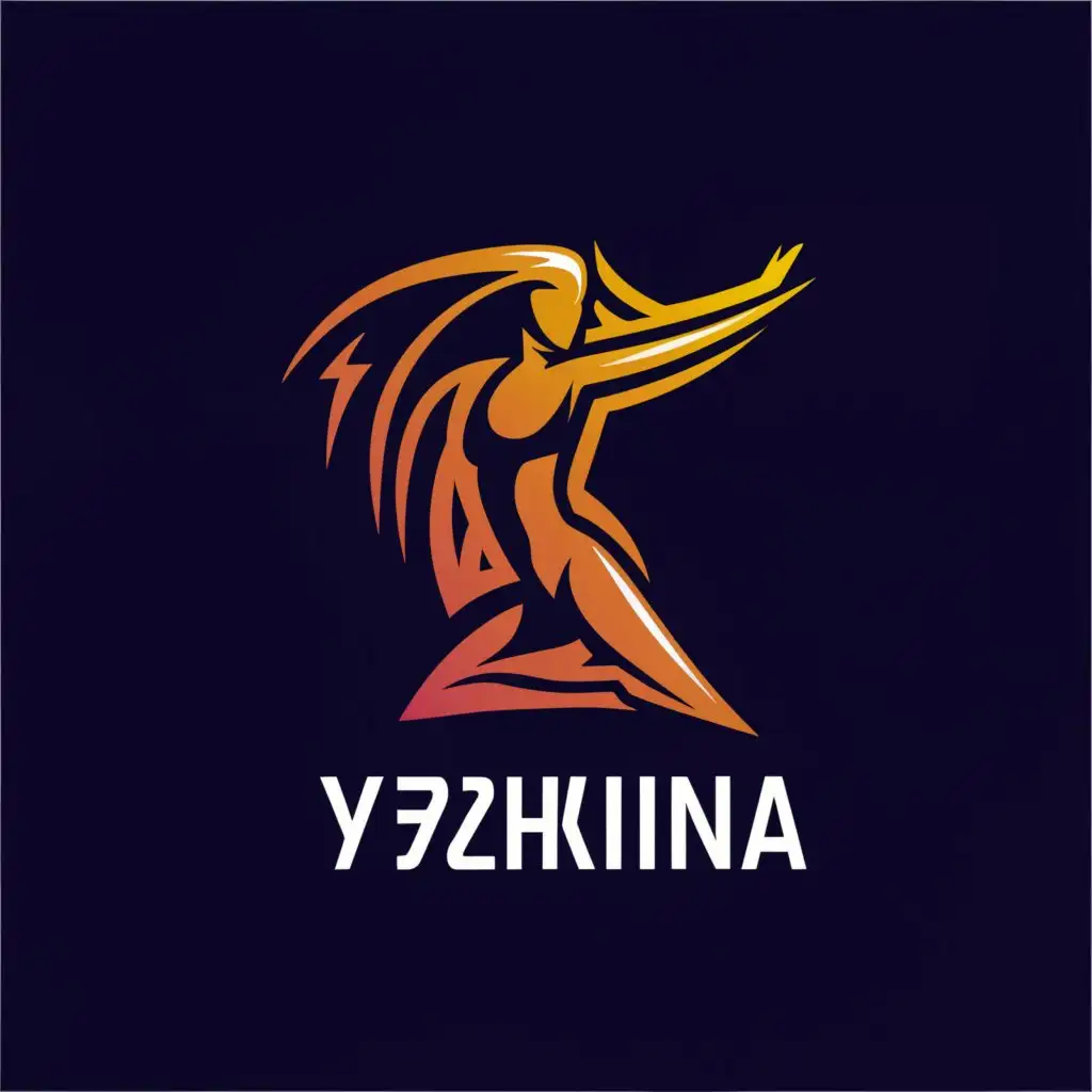 a logo design,with the text "Ryzhkina", main symbol:Girl,Moderate,be used in Sports Fitness industry,clear background