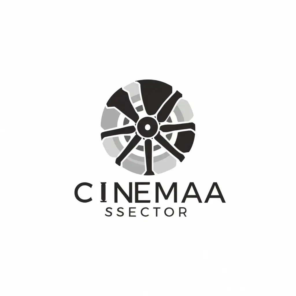 a logo design,with the text "cinema sector", main symbol:movie, cinema,Moderate,clear background