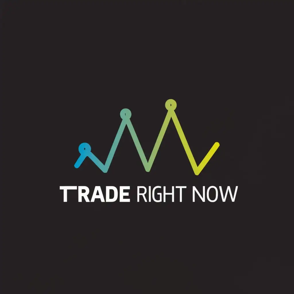 a logo design,with the text "Trade Right Now ", main symbol:stocks trading,Moderate,be used in Finance industry,clear background