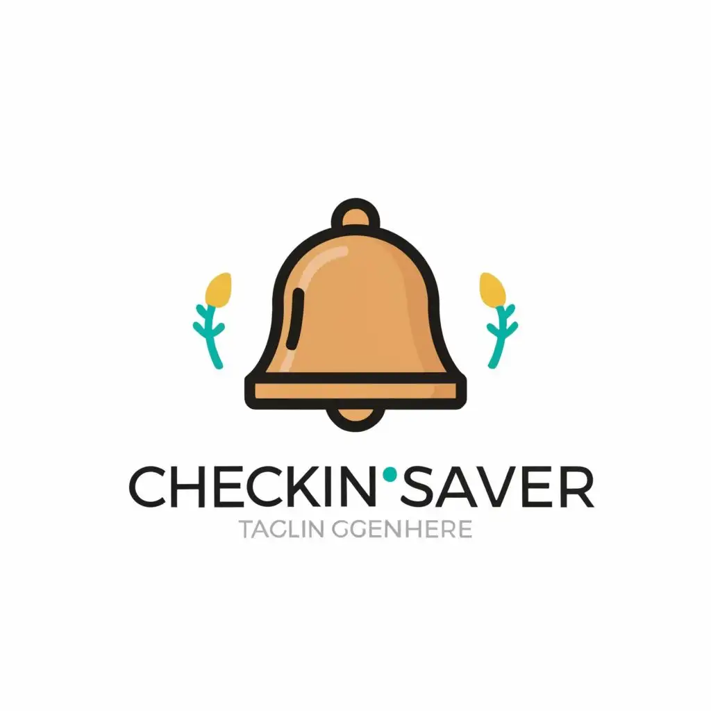 logo, hotel bell, with the text "CheckInSaver", typography, be used in Travel industry