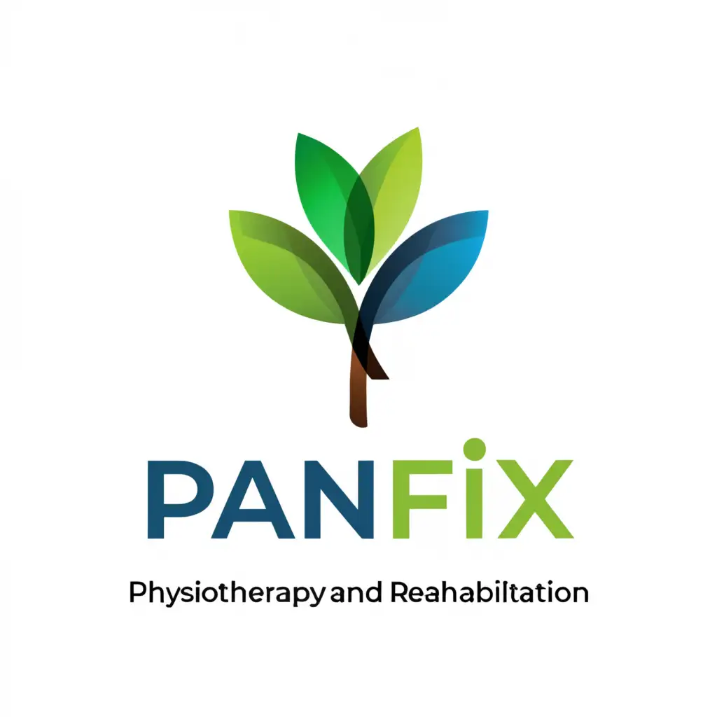 a logo design,with the text "PAINFIX PHYSIOTHERAPY AND REHABILITATION", main symbol:Senna auriculata plant,Moderate,be used in Medical Dental industry,clear background