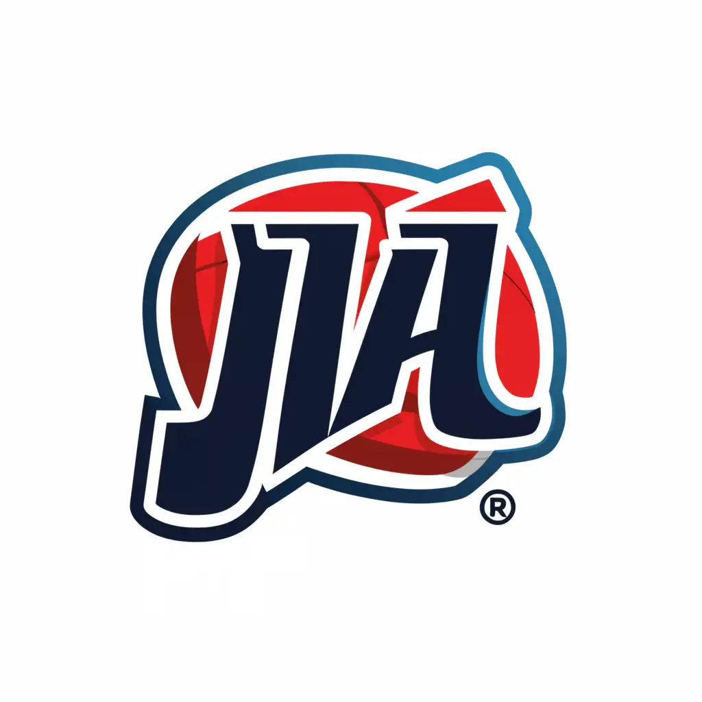 a logo design, with the text 'JAL', main symbol: Soccer, Moderate, be used in Sports Fitness industry, clear background background a blueish sapphire color