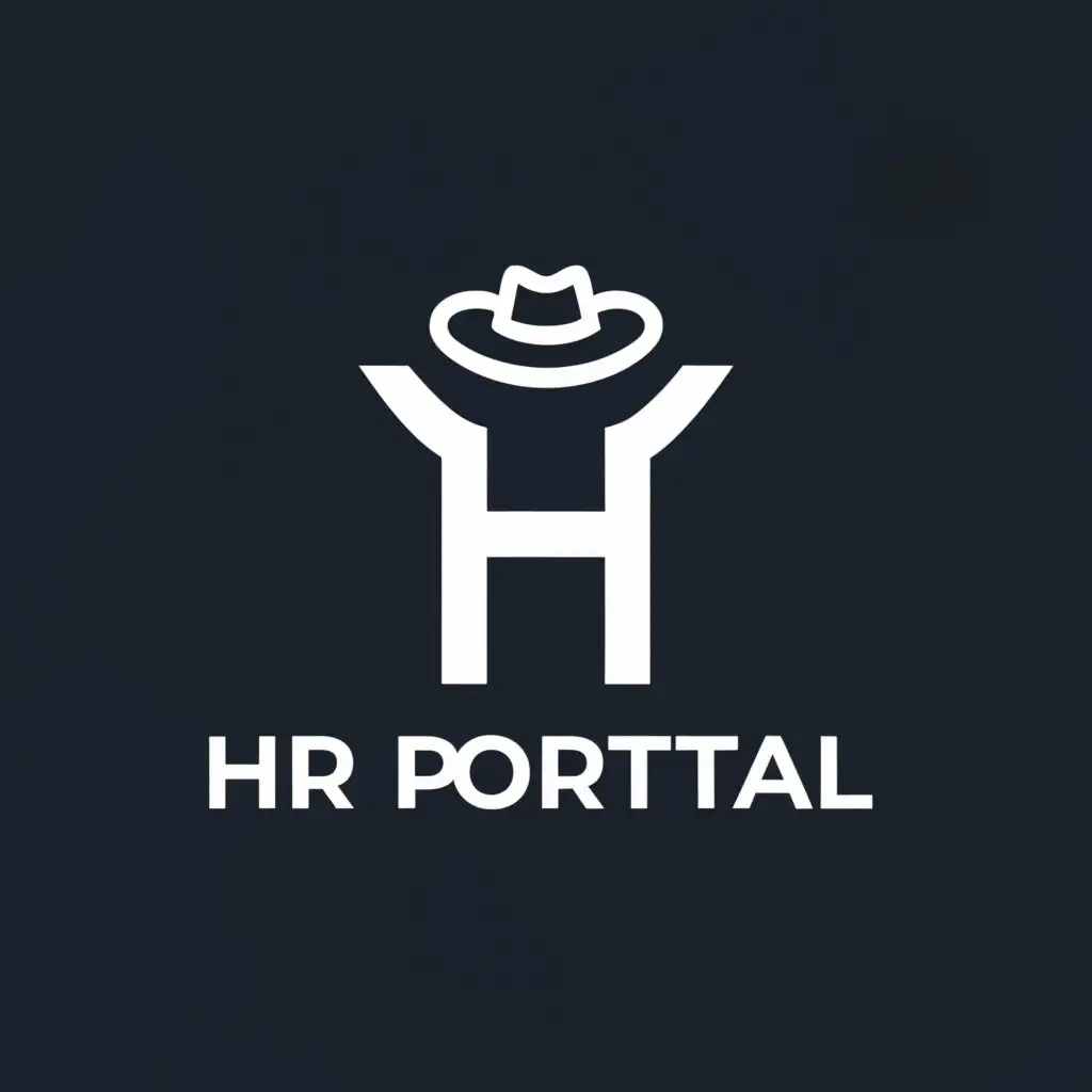 a logo design,with the text "HR Portal", main symbol:A logo for a custom recruitment company,Minimalistic,be used in Retail industry,clear background