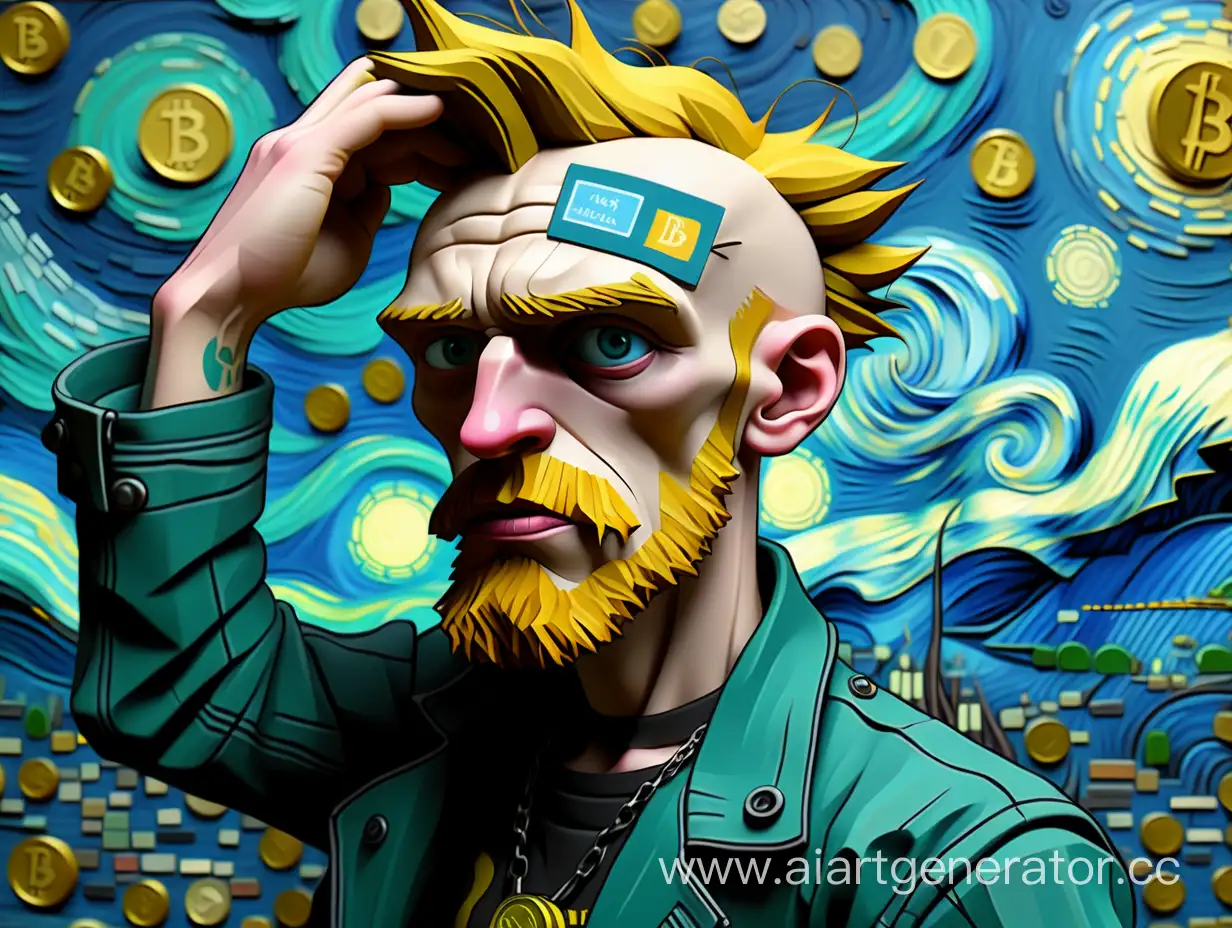 Crypto-Punk-Art-in-Van-Gogh-Style