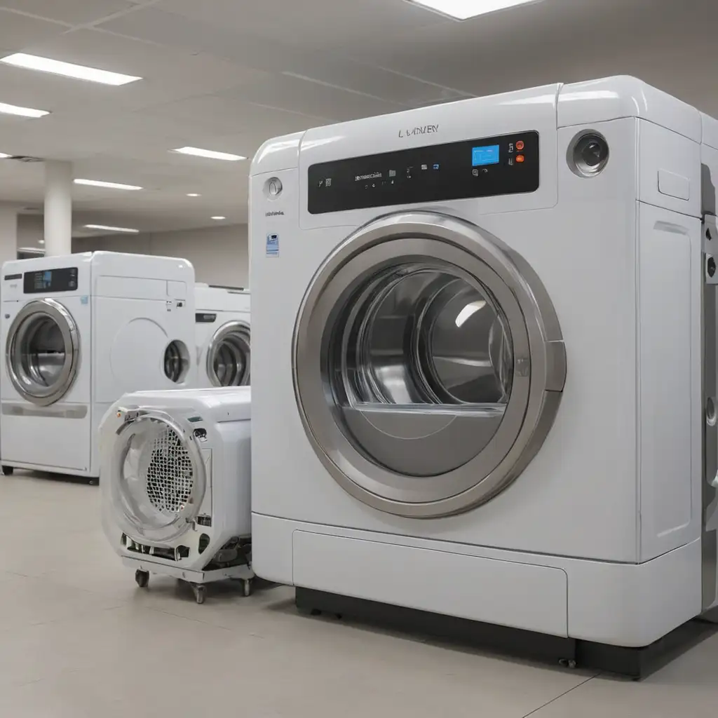 erstelle einen wäscheroboter der aus der zunkunft kommt und strahlende hotelwäsche fertigen kann 
