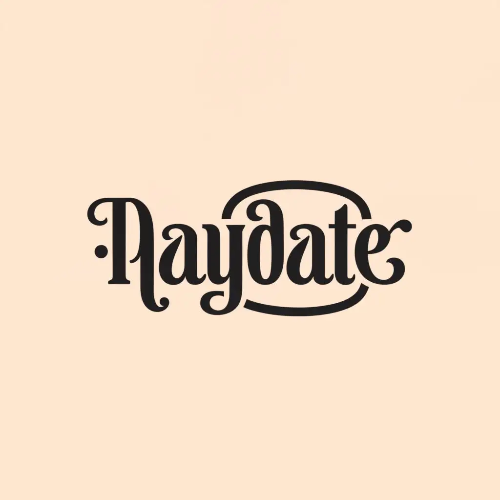 a logo design,with the text "PLAYDATE ", main symbol:Fashion & Apparel,Moderate,be used in Retail industry,clear background