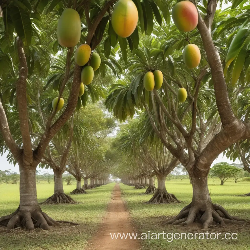 Lush-Grove-of-Mango-Trees-Under-the-Golden-Sunlight