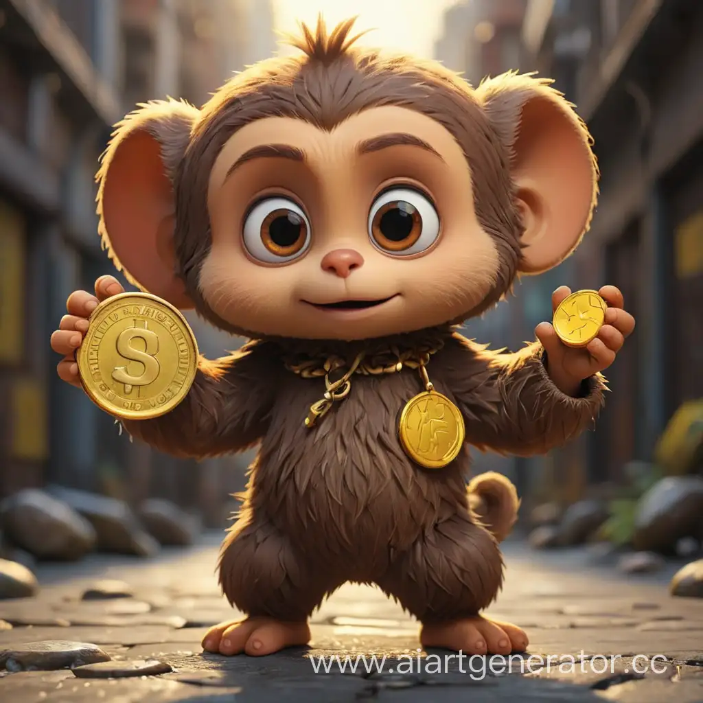 Cheburashka-NFT-Holding-Yellow-Coin