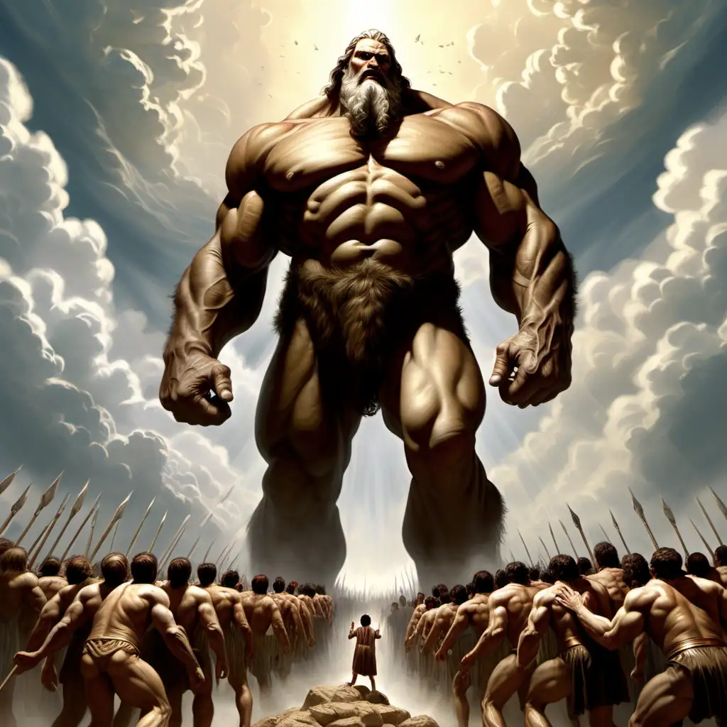 Epic Fantasy Art Mighty Giants Descend from the Heavens