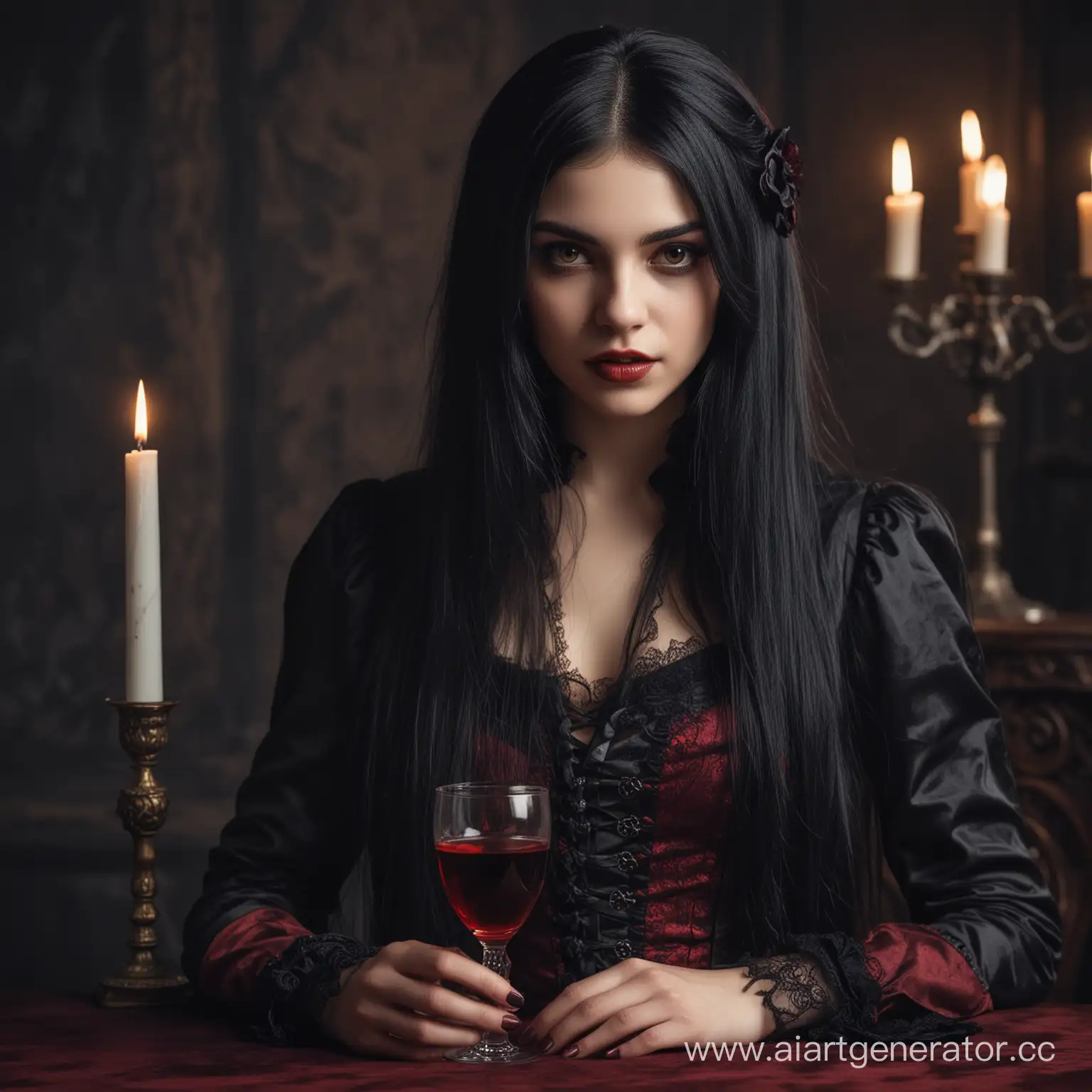 Aristocratic-Young-Vampire-Girl-with-Glass-of-Blood-in-Fantasy-World