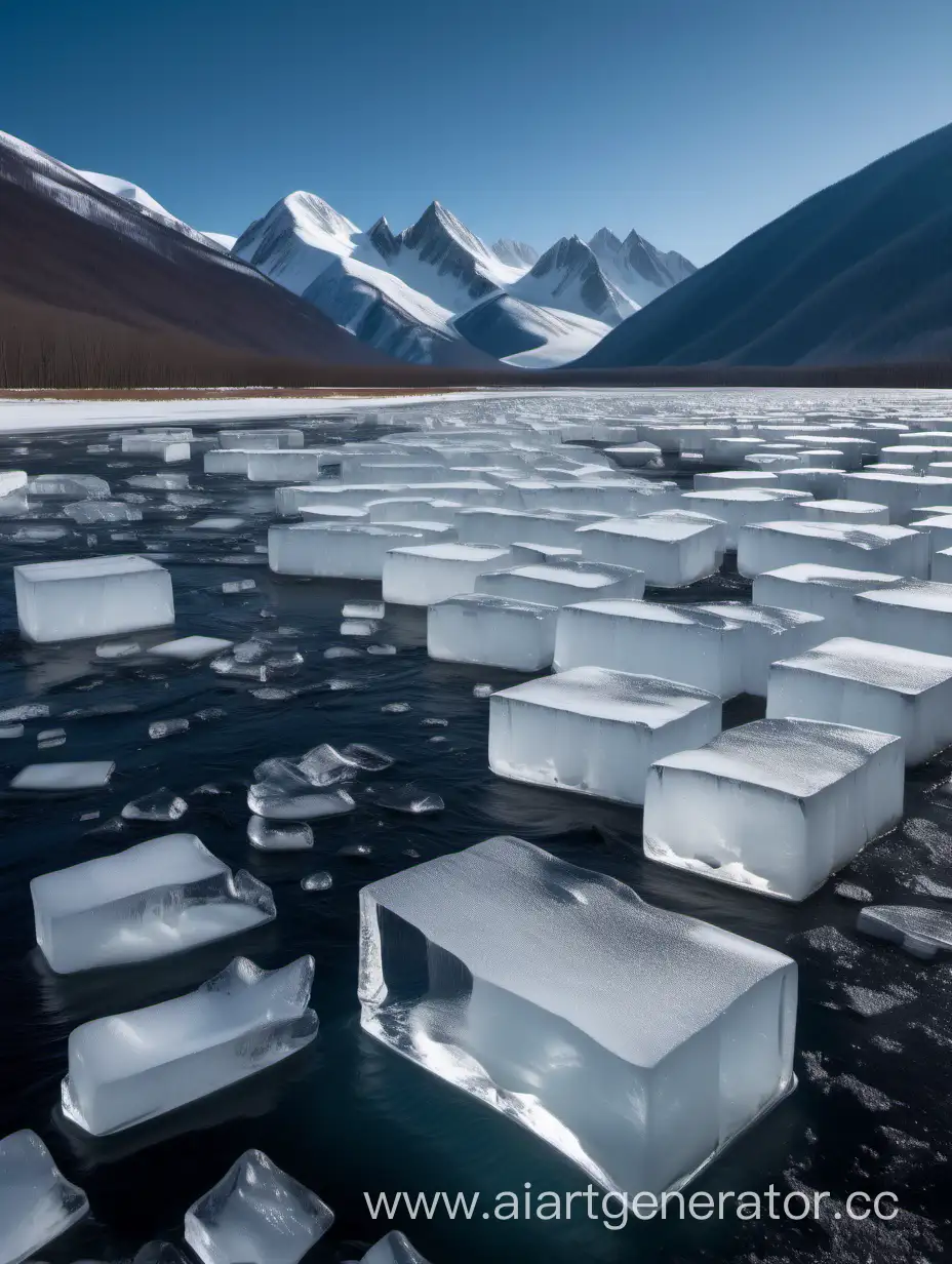 Majestic-SnowCapped-Mountains-with-Glacial-Ice-Blocks
